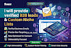 provide targeted b2b lead generation and verified email lists for outreach
