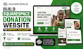 build squarespace donation website for nonprofit ngo and charity