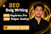 seo blog writing, article writing and content writing