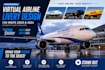create msfs 2020 and 2024 virtual airline livery for microsoft flight simulator