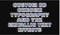 design custom 3d chrome typography and y2k metallic text effects