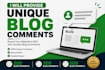 do 500 unique blog comments