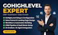 build gohighlevel sales funnel, setup website, create ghl automations