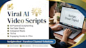 write engaging ai video scripts for youtube shorts, reels, and tiktok
