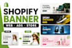 design shopify store banners, web banners and ads
