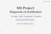 diagnose and stabiize your ms project schedule
