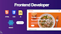 do frontend web development using HTML, CSS, js, react js