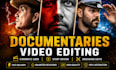do youtube documentary video editing, faceless video editing