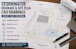 stormwater, grading, drainage site plan cad drawings