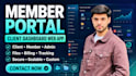 build a custom member portal and client dashboard web app