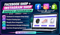 setup instagram, facebook shops and integrate with shopify