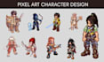 do 2d pixel art animation pixel character sprite sheet pixel game art game asset