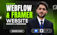 do webflow website design, framer website, figma to webflow, webflow developer