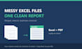 turn your excel or CSV files into a clear report