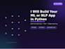 build an ai machine learning or nlp application in python