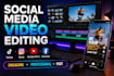 professionally edit social media videos