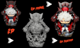 convert 2d character to 3d printable model stylized 3d toy model character stl