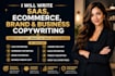 saas copywriting, ecommerce copywriting, brand copywriting, business website