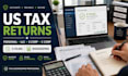 register and e file us tax returns personal, llc, s corp, c corp, bookkeeping