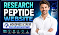 launch a conversion optimized peptide ecommerce website fda focused