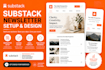 setup substack account, design substack newsletter and manage substack posts