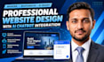 develop a custom website with smart ai chatbot integration
