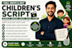 write redit children script screenplay kids animation youtube script tv series