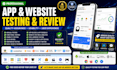 do app reviews app testing website review website testing qa testing qa