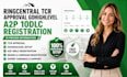 ringcentral tcr approval gohighlevel a2p 10dlc registration