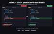 fix HTML CSS and javascript bugs on your website