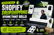 build shopify dropshipping store with products and apps