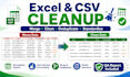 merge clean deduplicate and standardize excel or CSV files