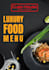 design a professional restaurant food menu