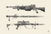 design unique weapons illustrations