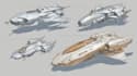 design futuristic sci fi spaceships and spacecraft art