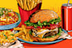 draw a illustration of food pop art