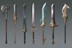 make creative concept art of weapons and items