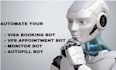 develop an appointment bot,vfs bot,booking bot,bls appointment