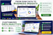 be your data analyst for excel, sql, python, tableau, alteryx, and power bi