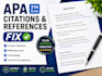 fix apa citations, references, and formatting