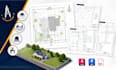 draft site plan grading plan utility design drainage plan for construction plan