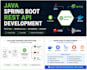 develop java spring boot rest apis and microservices