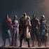 do group party character art, dnd party