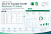 build an excel or google sheets business tracker