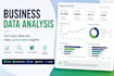 do business data analysis, visualization, and insights