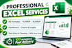 do excel data entry, PDF to excel and dashboard