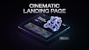 design a cinematic landing page with immersive scroll animations