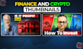design high ctr youtube thumbnails for finance crypto and business