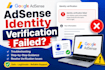 fix google adsense identity verification failed issues