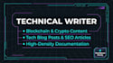 write technical crypto and tech seo articles
